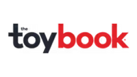 Logo of 'the toy book' on a white background